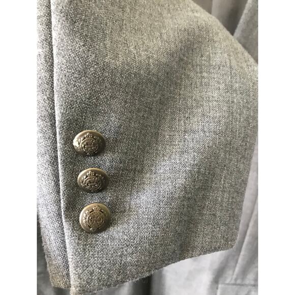 Meeting Street Mens Sportscoat Blazer Jacket Medium Gray Wool Poly Blend 42 R - Picture 6 of 12